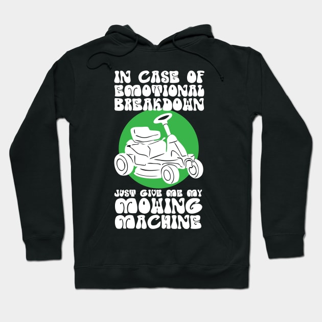 Funny Lawn Mowing Lawn Mower Hoodie by TheBestHumorApparel